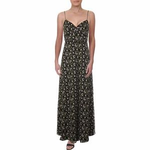 JILL STUART FLORAL EMBROIDERED MAXI DRESS